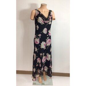 B Moss Floral Maxi Dress Y2K Fairy Grunge Womens 8